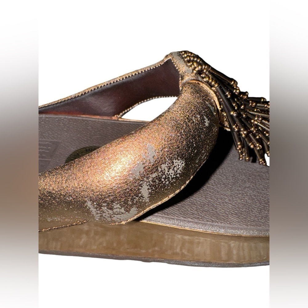FitFlop Cha Cha Women’s Flip Flop Bronze - Picture 7 of 9